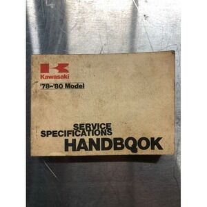 1978-1980 Kawasaki Service Specification‎ Handbook 50cc-1300cc 99926-1004-01